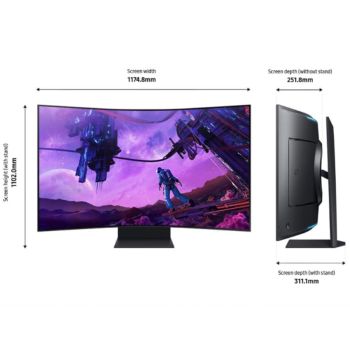 Màn Hình Samsung Odyssey Ark G97NB LS55BG970NEXXV (55 inch/UHD/VA/165hz/Cong)